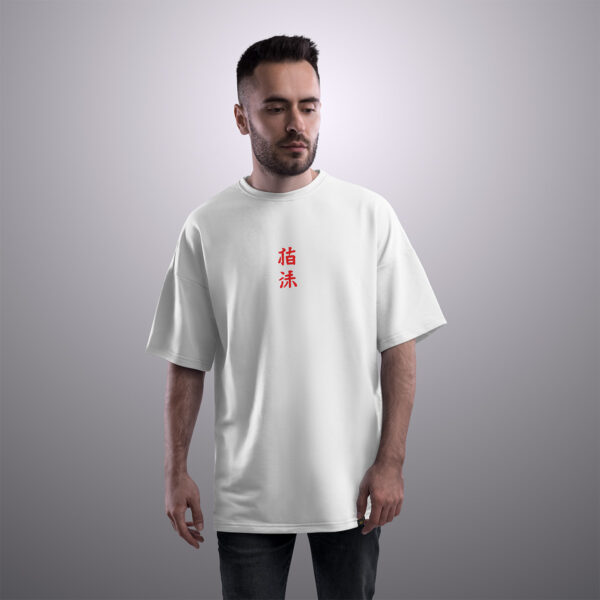 Unisex Japanese Typography Oversized T-shirt - Image 4