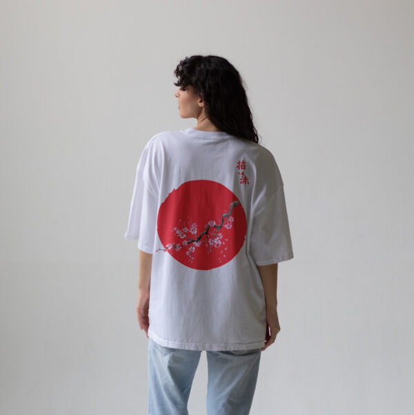 Unisex Japanese Typography Oversized T-shirt - Image 7